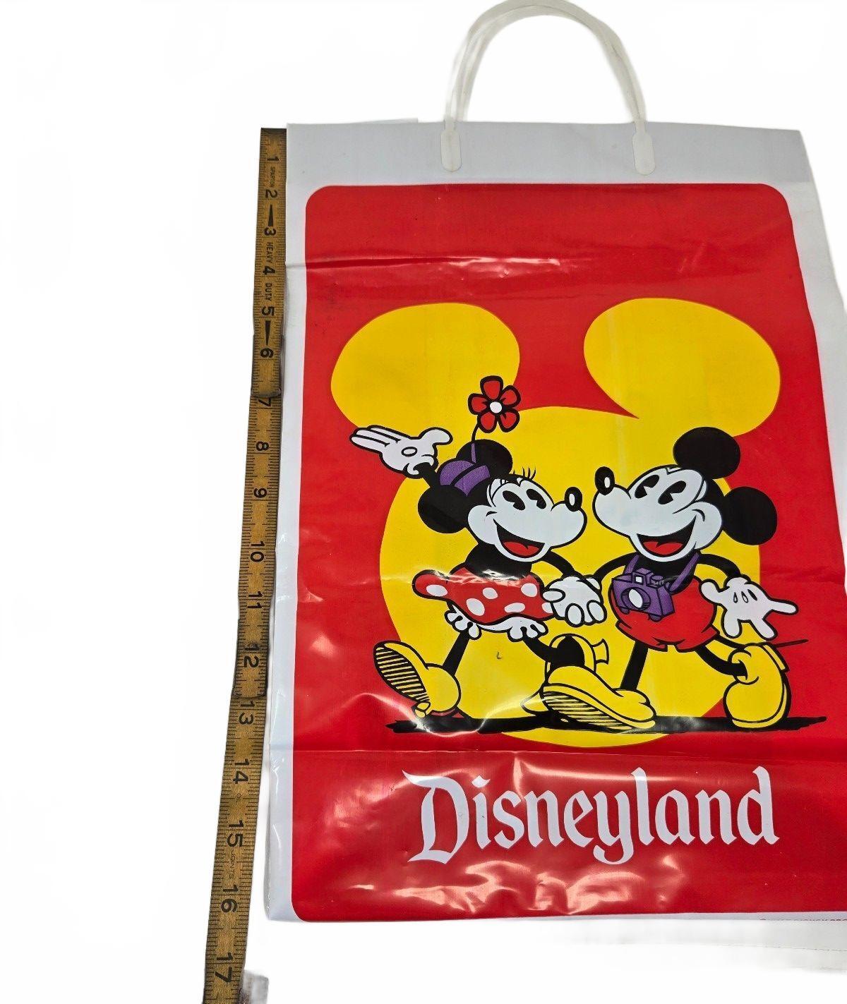 1970s-1980s Walt Disney Worls Plastic Merchandise Souvenir Shopping Bag