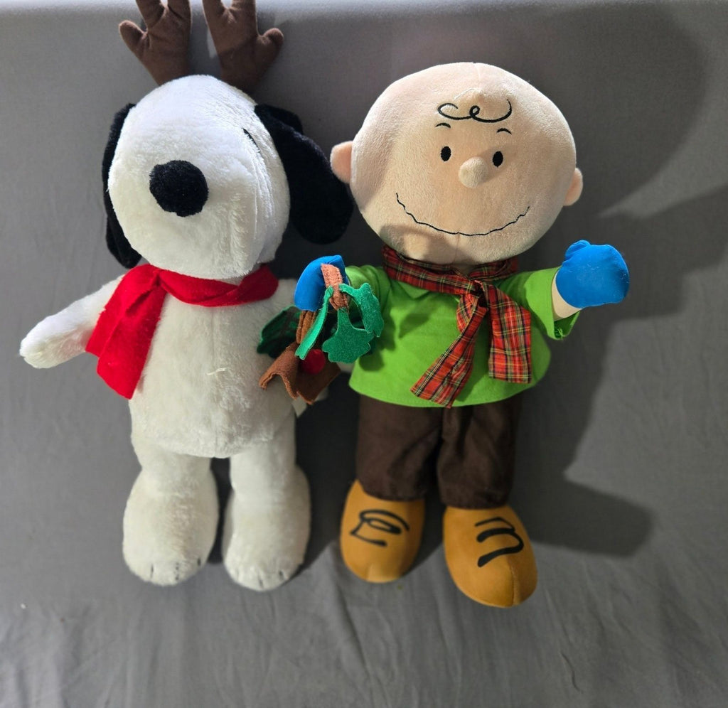 Snoopy and Charlie Brown Stuffed animals