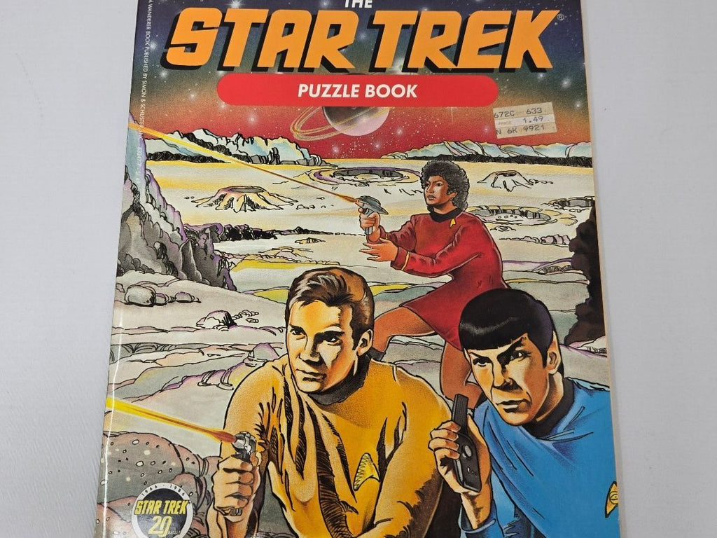 Vintage 1986 The Star Trek Puzzle Book Wanderer Books Peter Lerangis 20th Anniversary