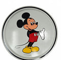 Vintage Round Metal Mickey Mouse Souvenir Serving Tray 1970s