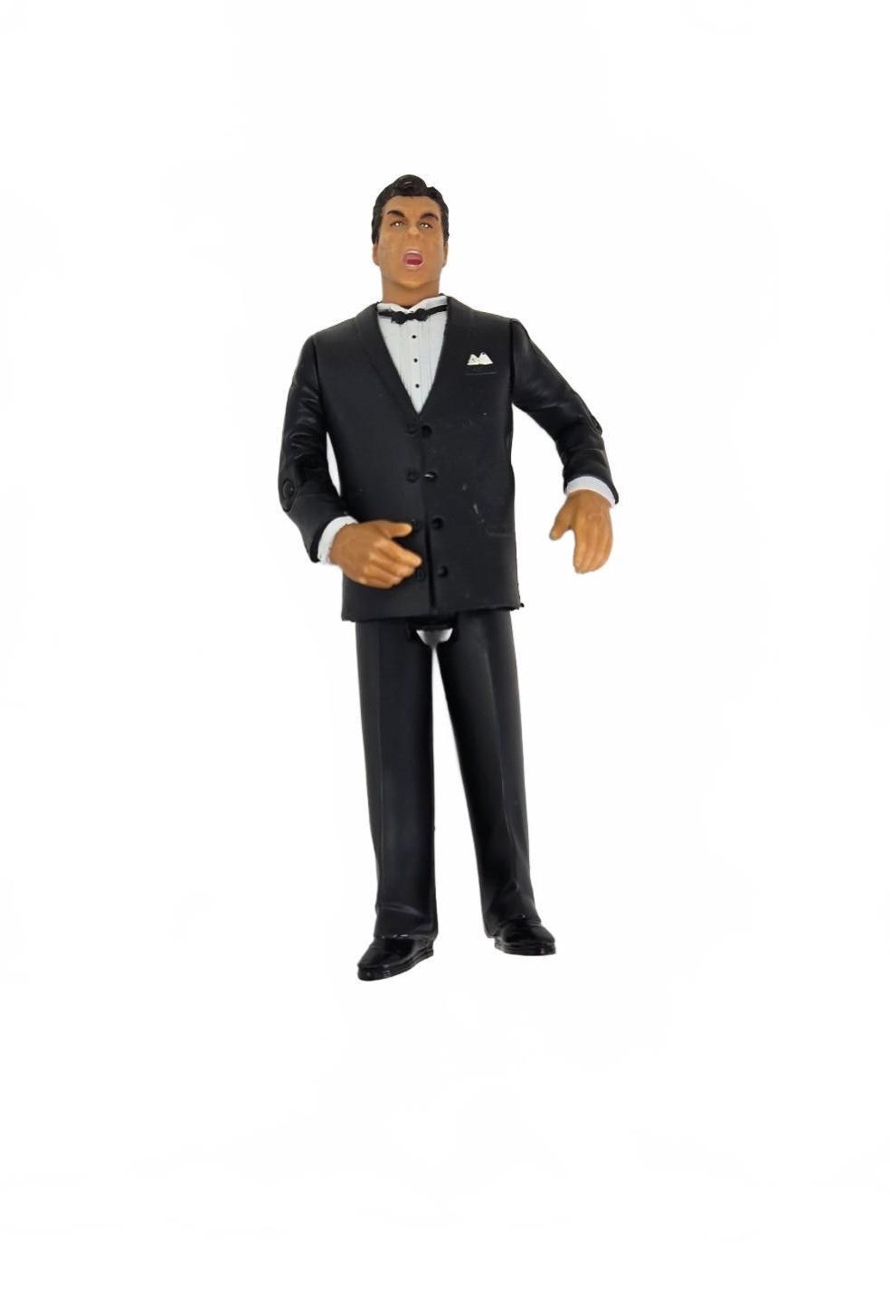 Vintage 1999 WCW Michael Buffer Action Figure, Toy Biz Ring Announcer Series 6"