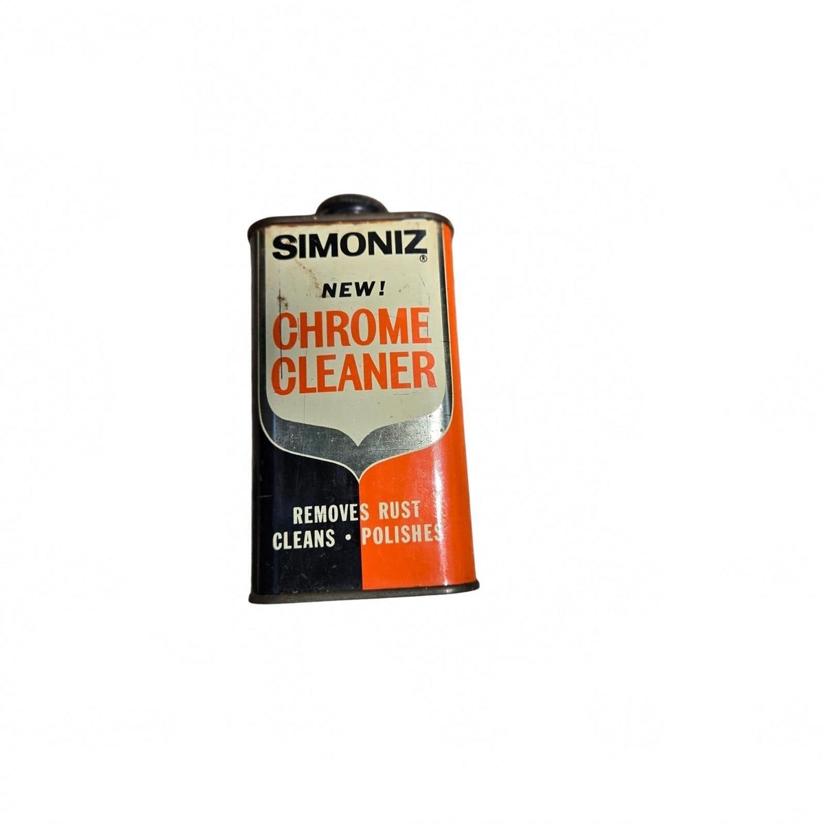 Vintage 1960s Simoniz Chrome Cleaner 8oz Tin Can – Mid-Century Automotive Decor