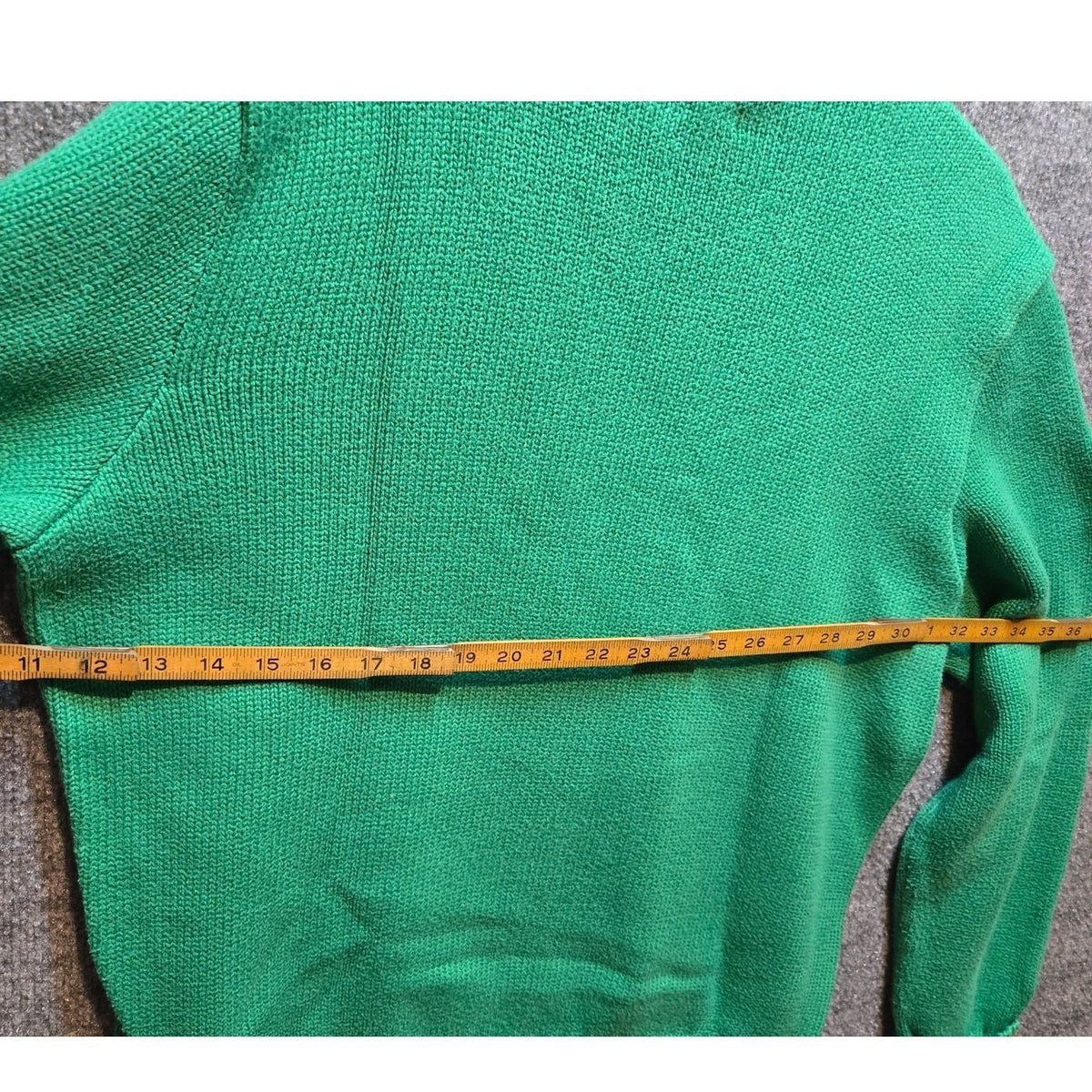 Vintage 90s Polo Ralph Lauren Kelly Green Cotton Crewneck Sweater Large