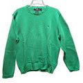 Vintage 90s Polo Ralph Lauren Kelly Green Cotton Crewneck Sweater Large