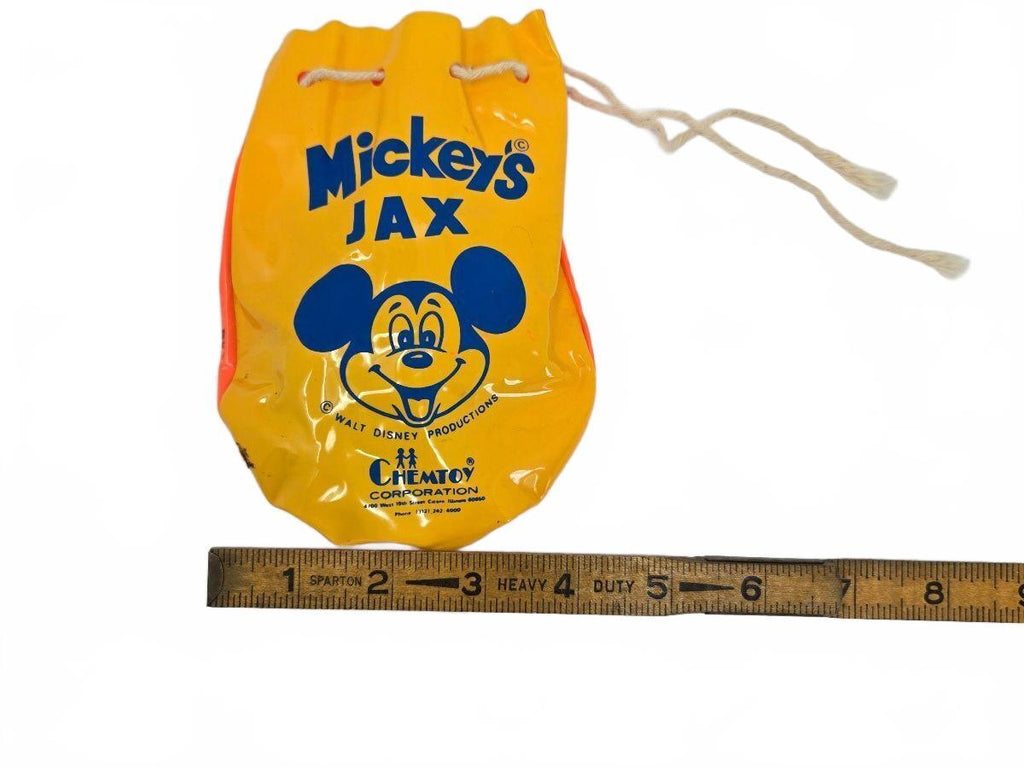 1970s Mickey Mouse Double Jax Game Set By Chemtoy Corp