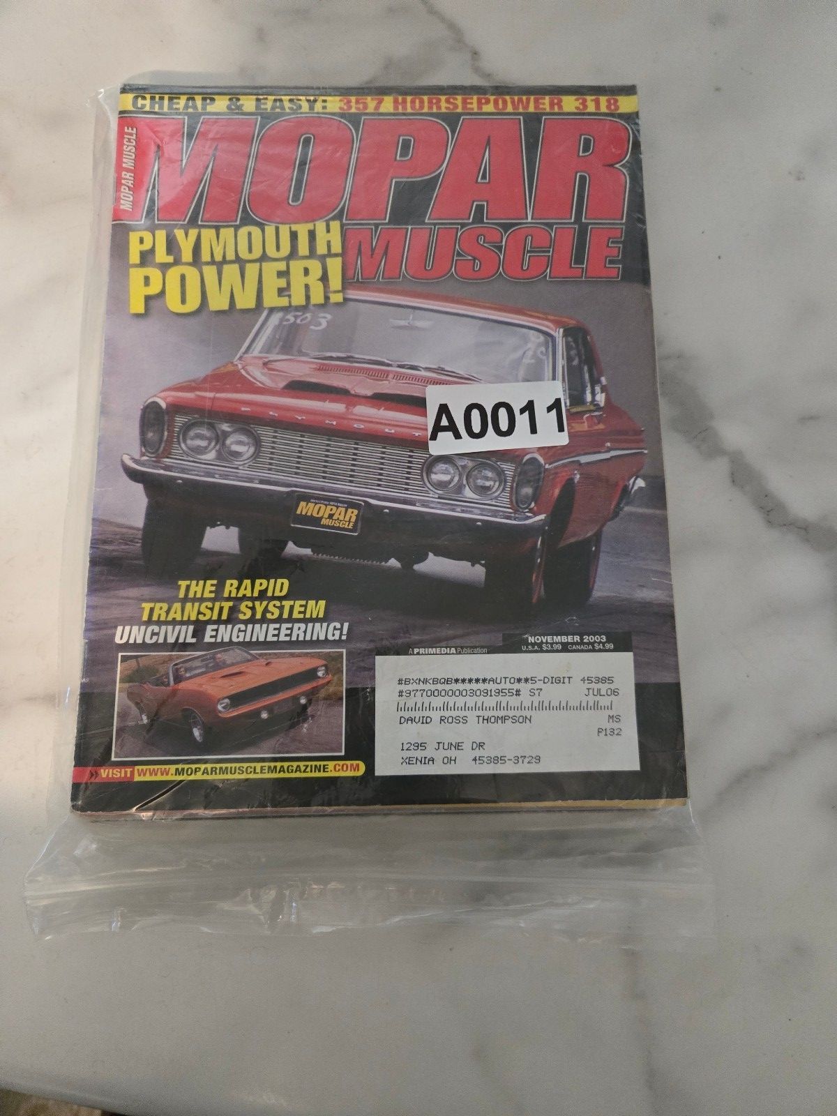 Mopar Muscle Magazine Lot of 8 Issues with Posters and Suspension Parts Catalogs