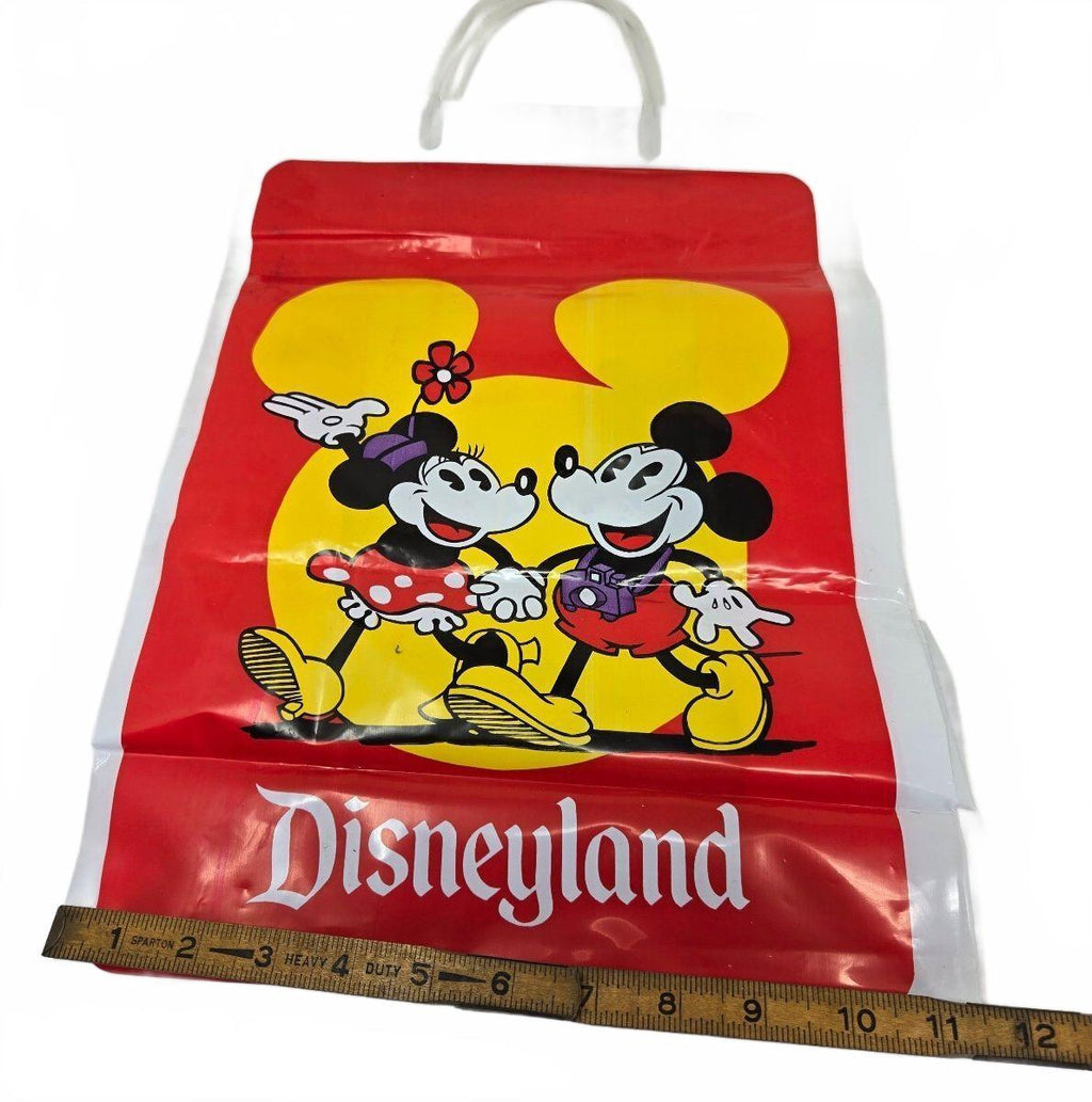 1970s-1980s Walt Disney Worls Plastic Merchandise Souvenir Shopping Bag