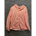 Puma Women's Lightweight Peach Coral Windbreaker Jacket with Hood, Size Large