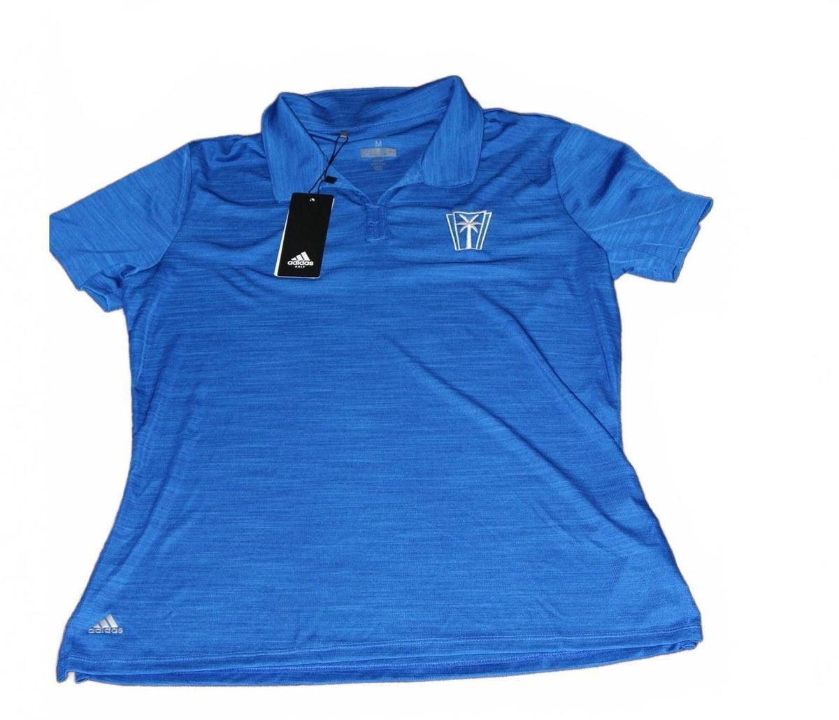 Adidas Men's Ultimate365 Heathered Space-Dyed Blue Golf Polo Shirt - Size M, NWT