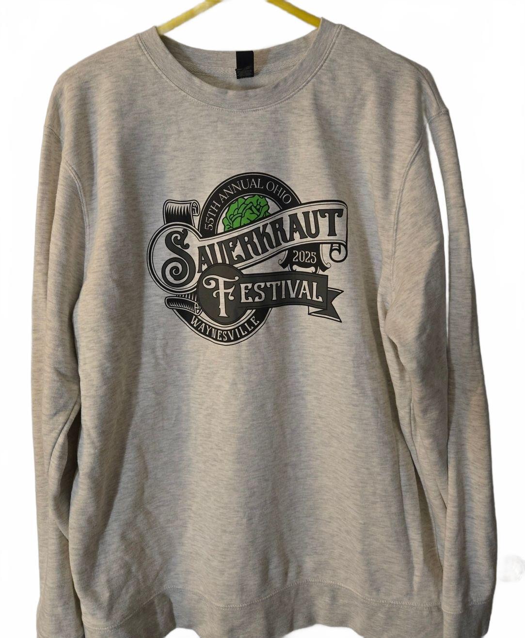 55th annual sauerkraut festival sweat shirt size xl