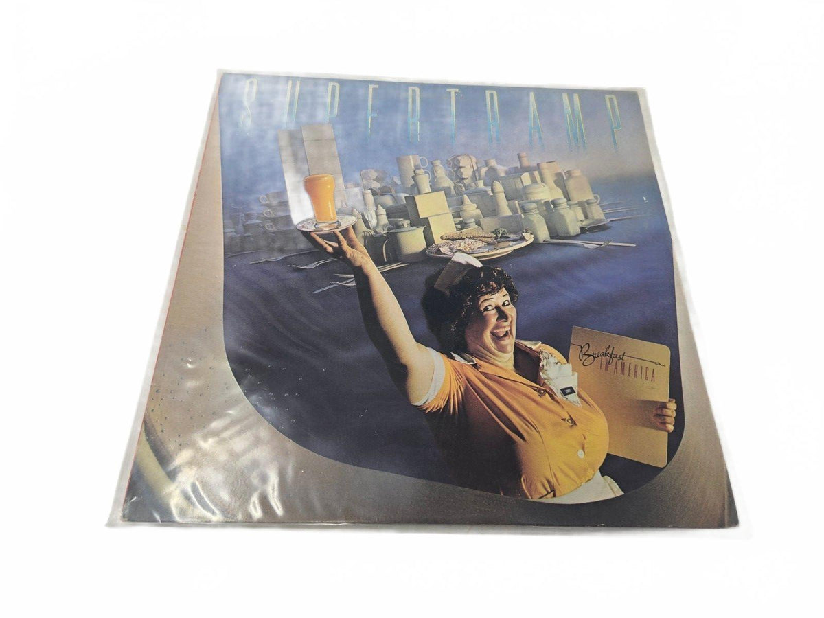 Vintage vinyl record with guitarist cover