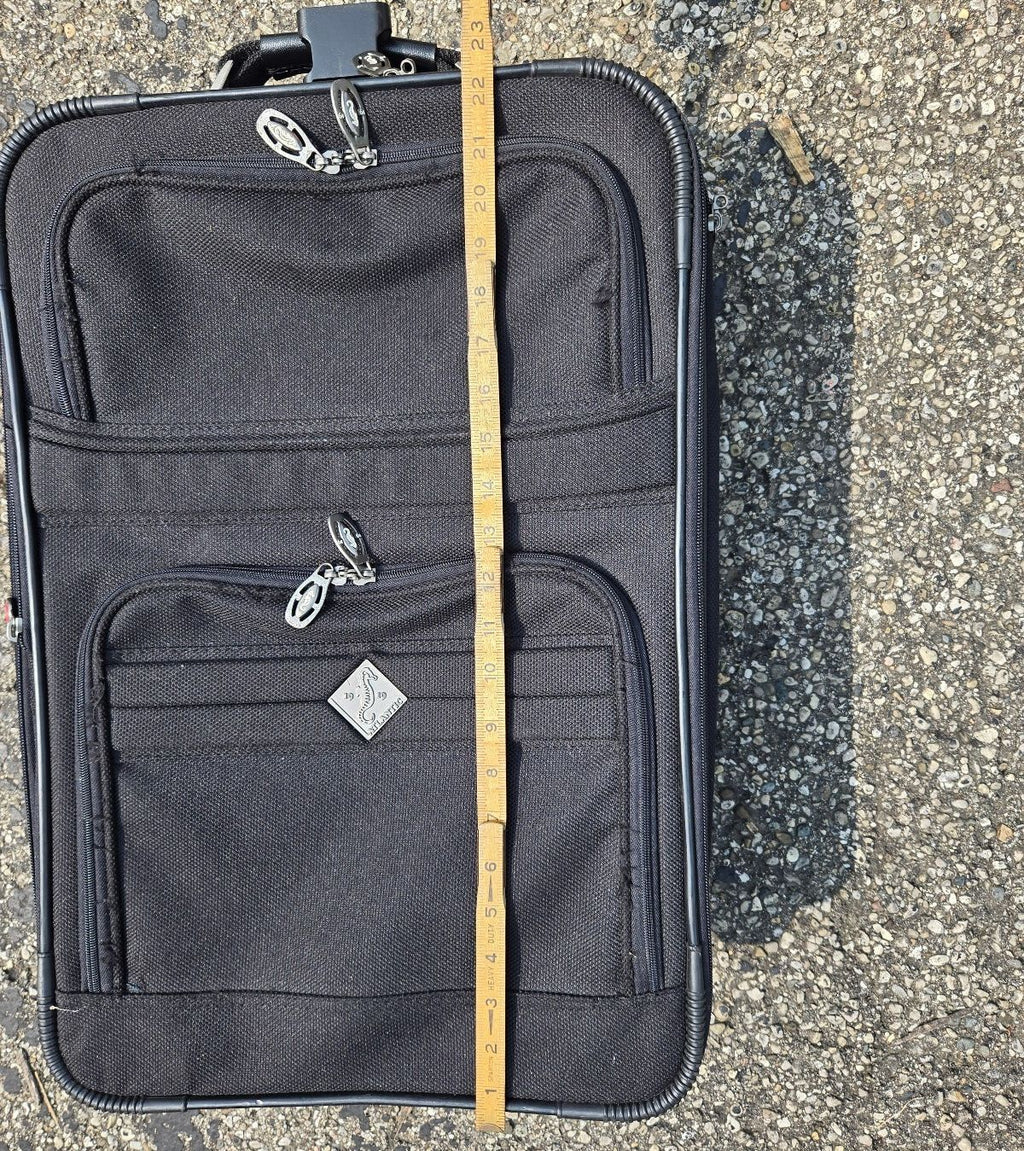 Atlantic Softside Rolling Suitcase Black 2-Wheel Carry-On Bag 387 92-93F
