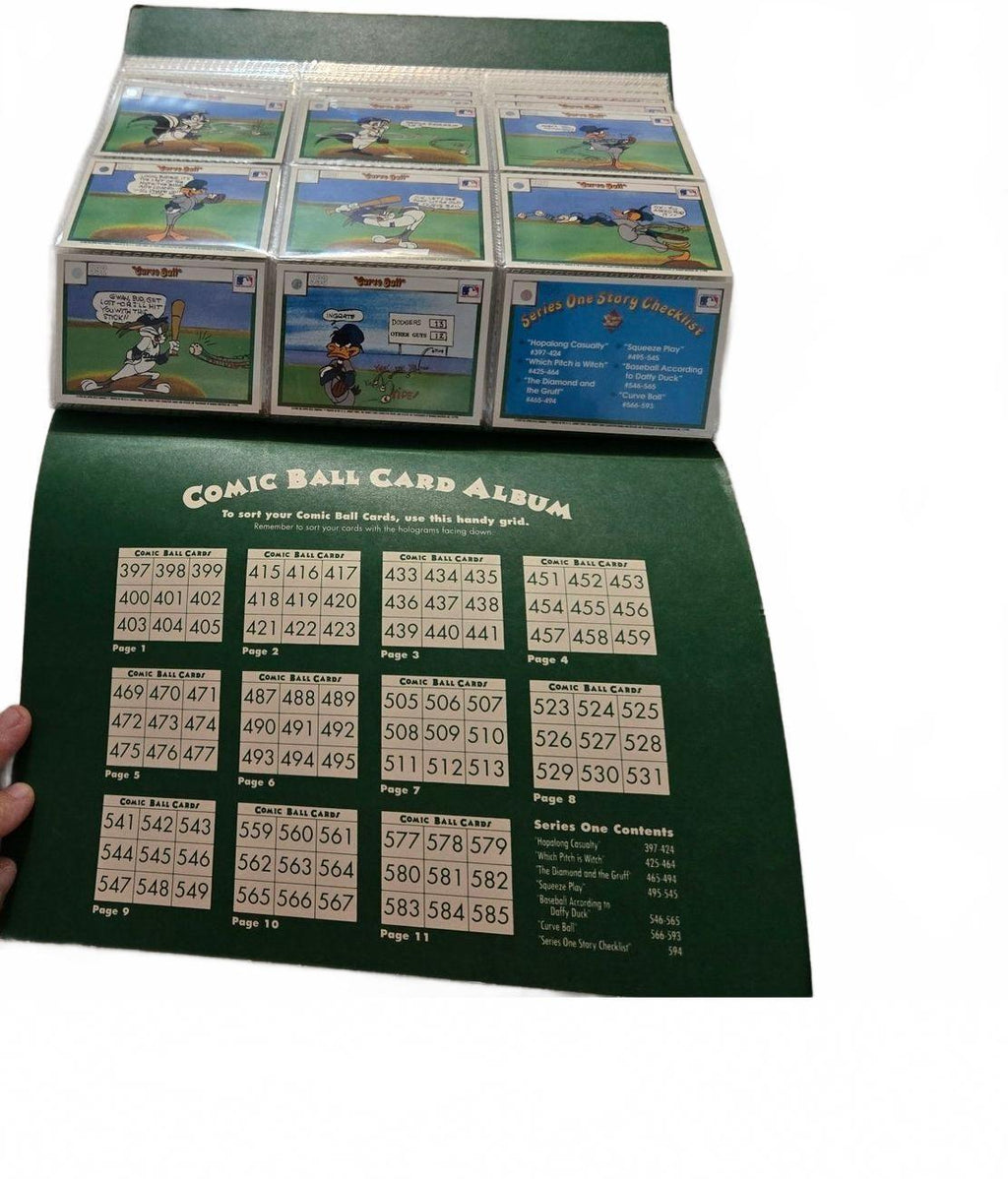 Vintage 1990 Upper Deck Looney Tunes Comic Ball Series 1 Green Card Album