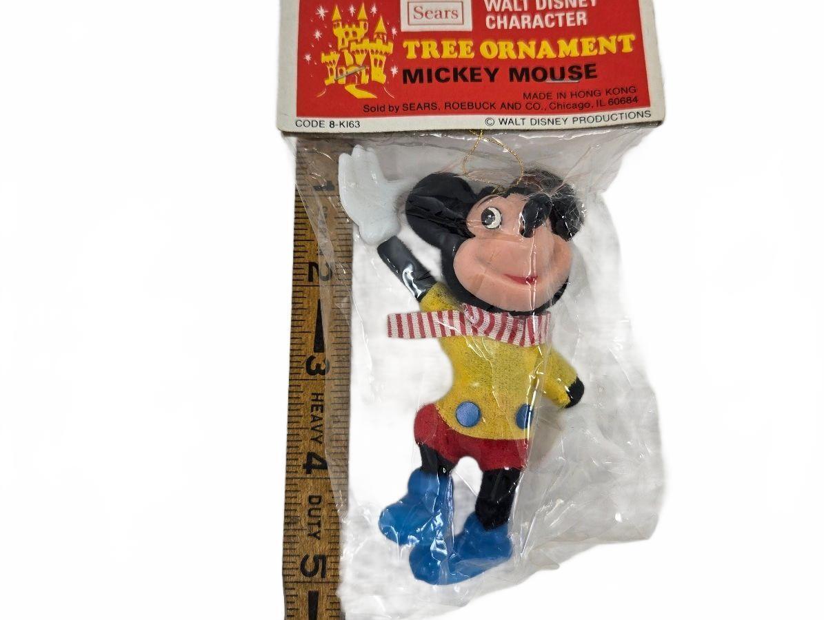 NOS 1970s Sears Walt Disney character Mickey Mouse Christmas Tree Ornament