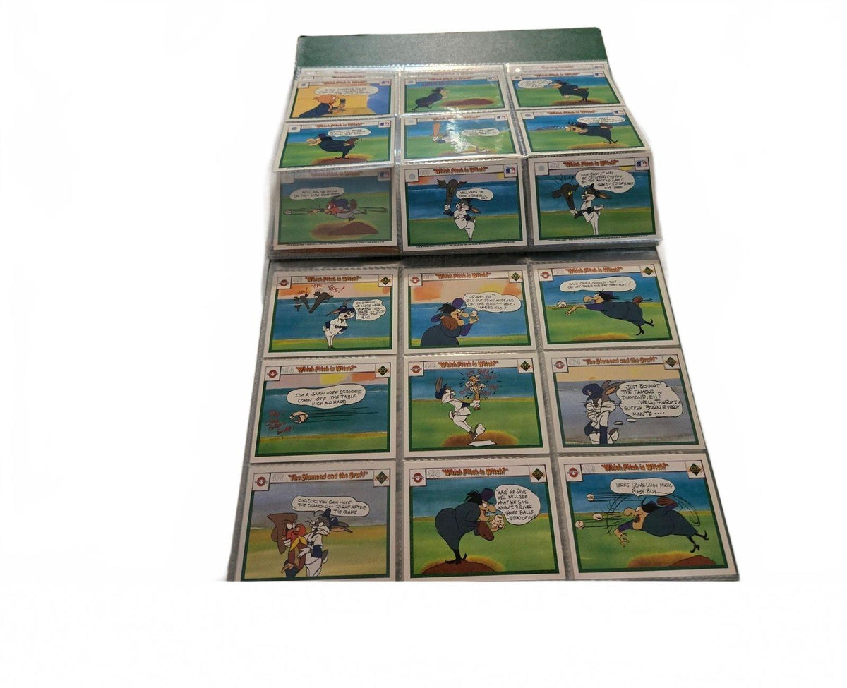 Vintage 1990 Upper Deck Looney Tunes Comic Ball Series 1 Green Card Album