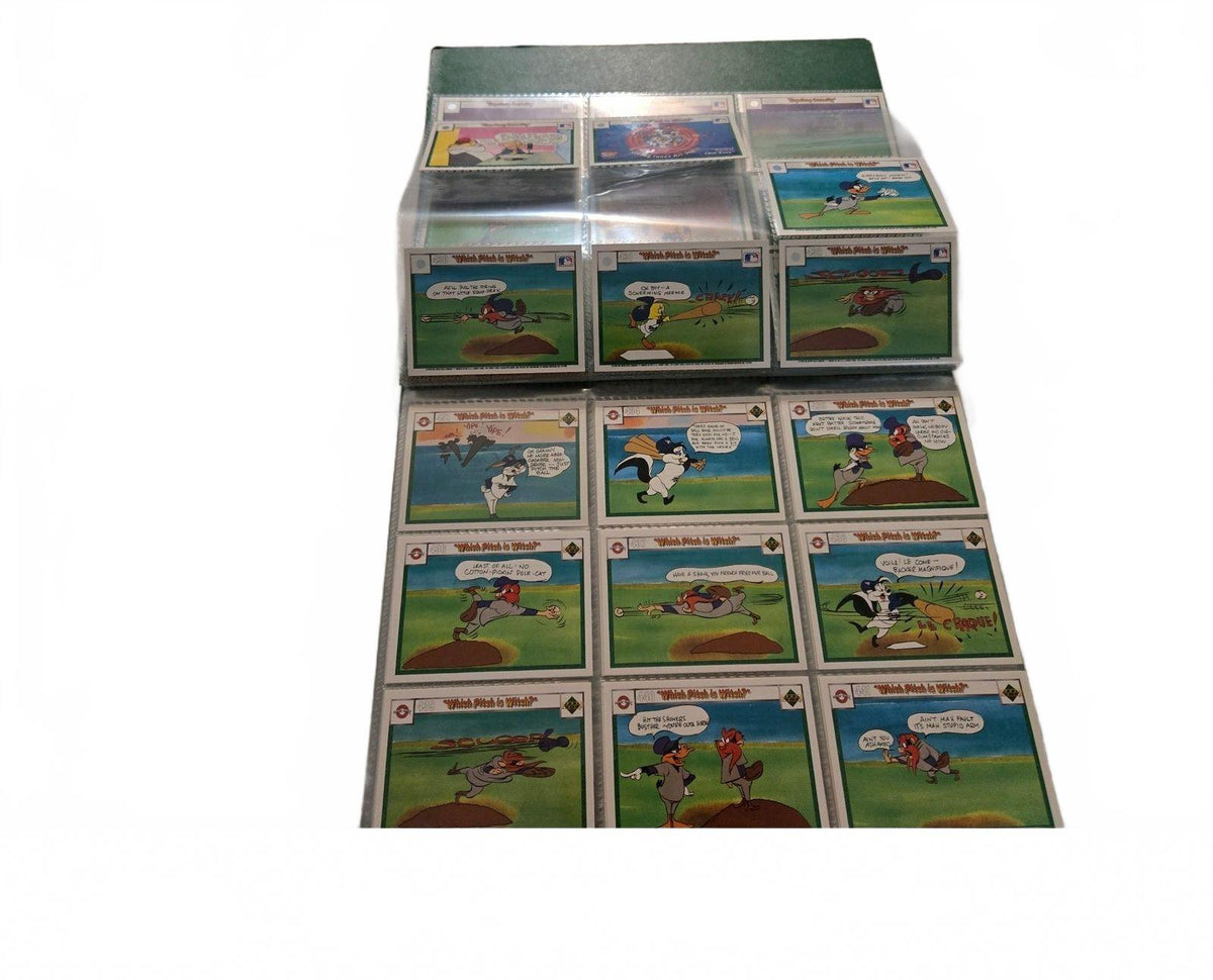 Vintage 1990 Upper Deck Looney Tunes Comic Ball Series 1 Green Card Album