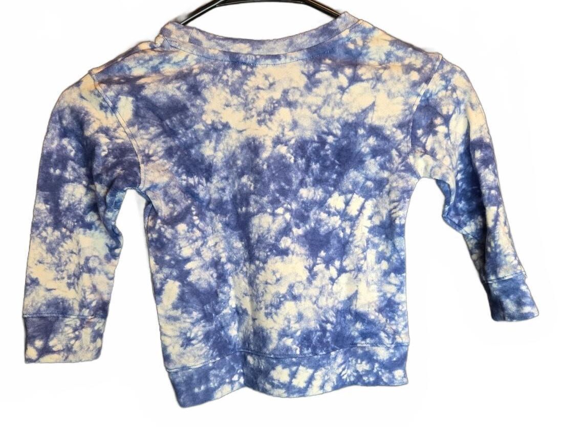 Cat & Jack Toddler Blue Tie-Dye Sweatshirt, Size 2T, New With Tags