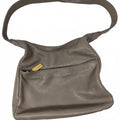 Vintage Tignanello Taupe Gray Slouchy Pebbled Leather Hobo Shoulder Bag