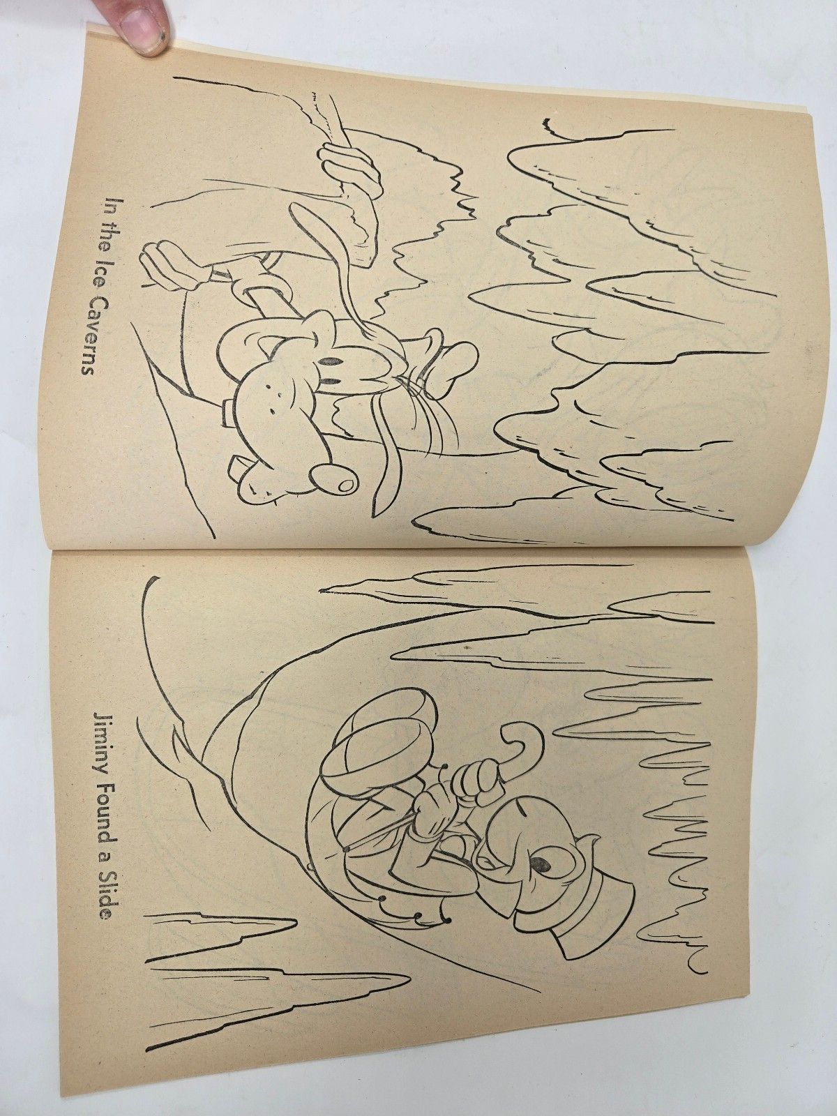 Vintage 1959 Walt Disney's Coloring Book Whitman 1062 Goofy Donald Pluto Unused