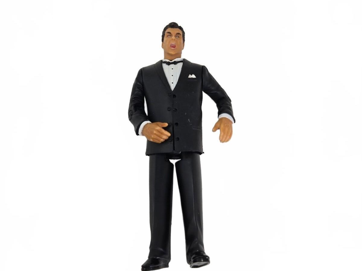 Vintage 1999 WCW Michael Buffer Action Figure, Toy Biz Ring Announcer Series 6"