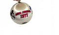 Vintage 1977 Disney Hallmark Satin Ball Christmas Ornament Mickey, Donald, Goofy