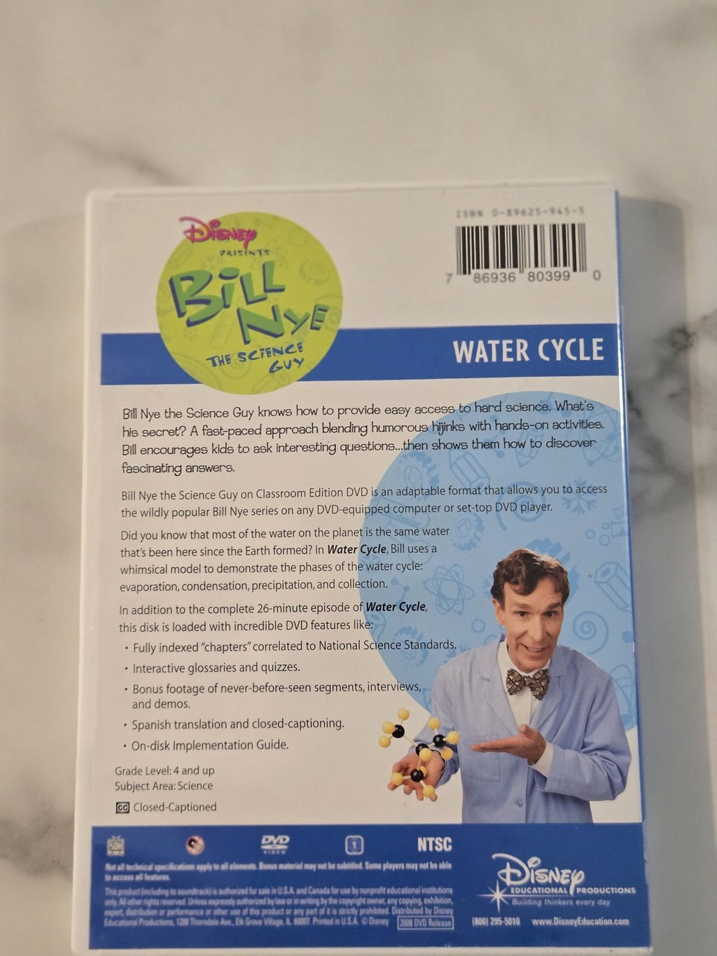 Disney Billy the Scientific Guy DVD Water Cycle