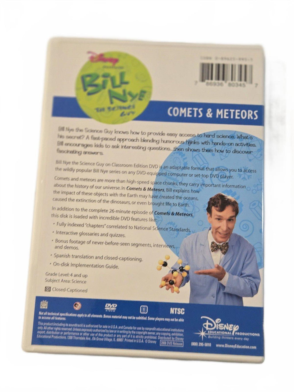Disney Billy the Scientific Guy DVD Oceans & Meteors