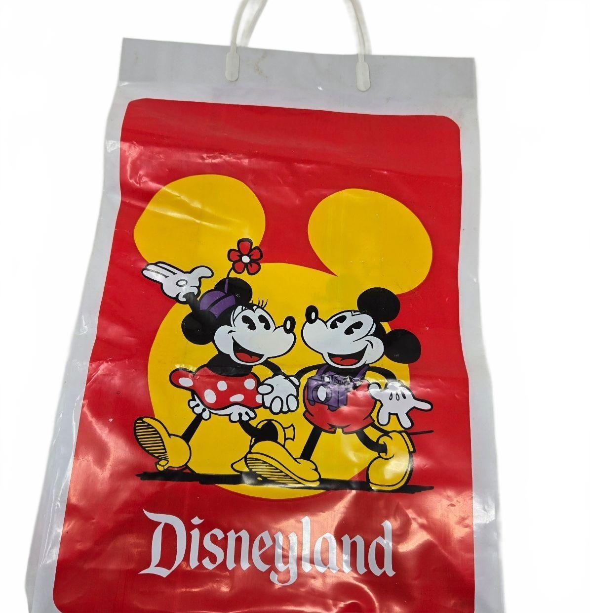 1970s-1980s Walt Disney Worls Plastic Merchandise Souvenir Shopping Bag