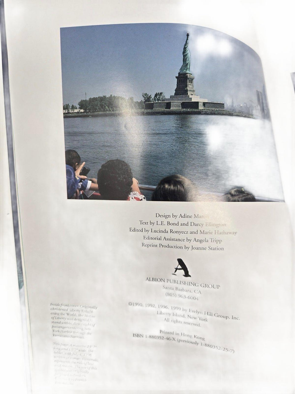 Statue of Liberty Book by Albion Publishing Group - History and Landmark Guide