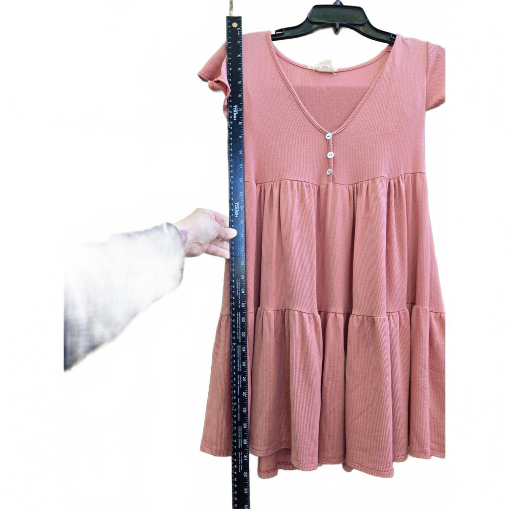 See You Monday Pink Mini Dress - Casual, Flattering Fit, Vibrant Color, Size Me