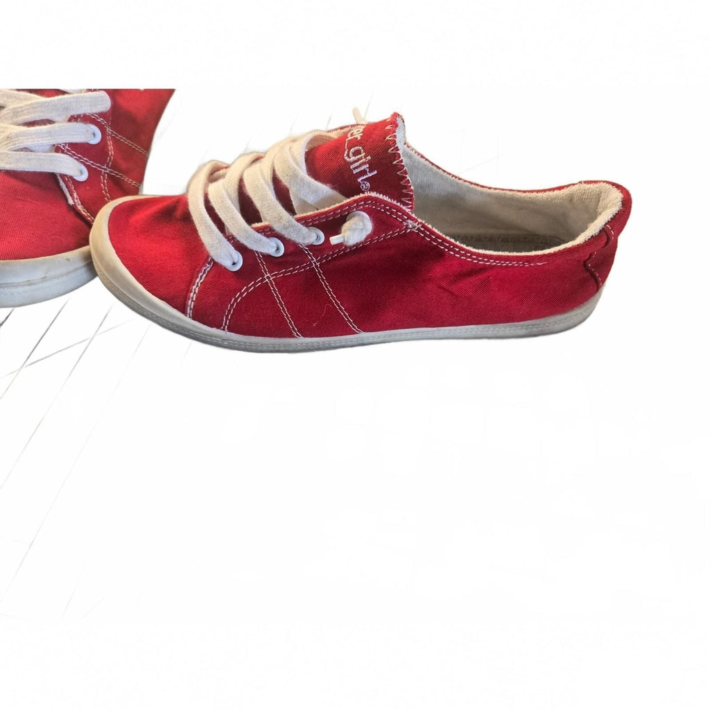Pop style womens red Cover girl shoe size 8.5