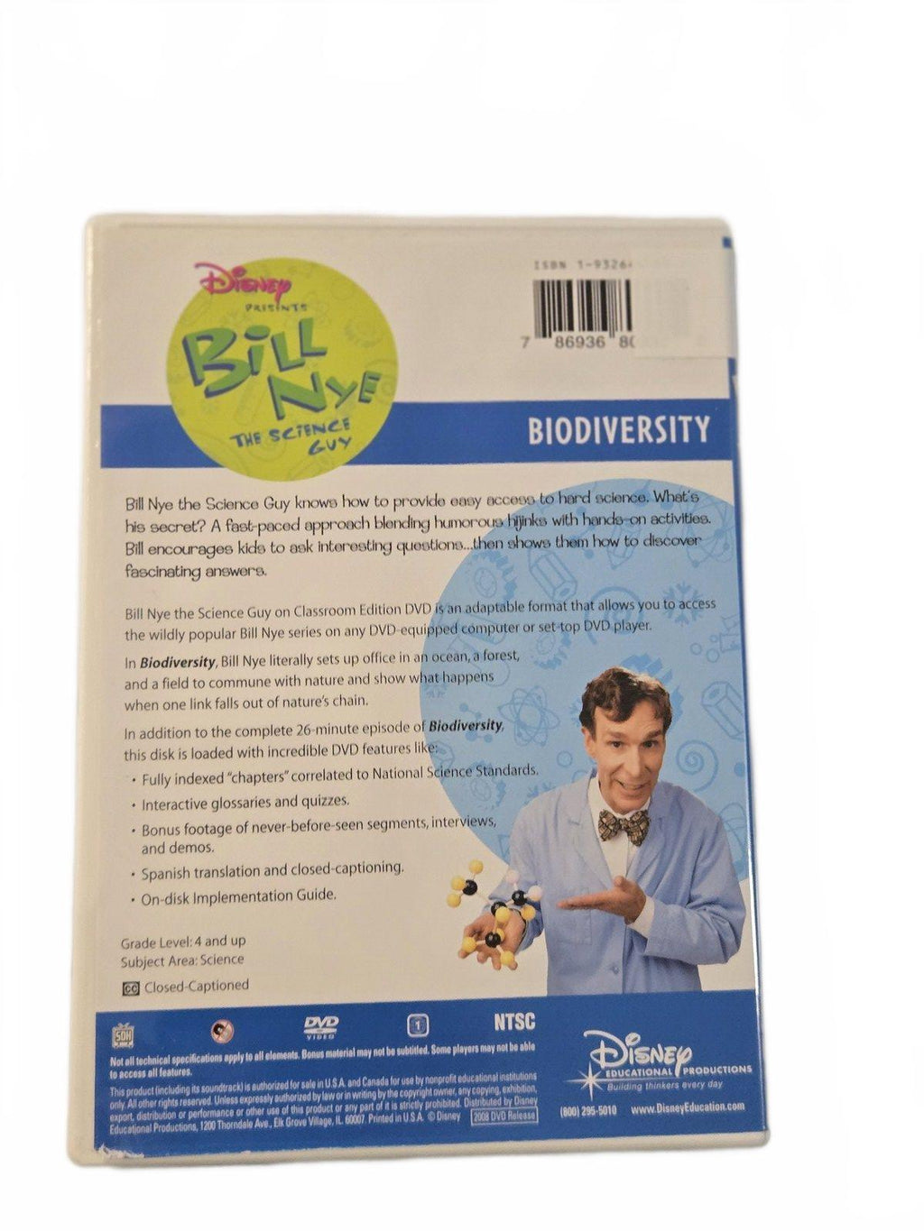 Disney Billy the Scientific Guy DVD Biodiversity