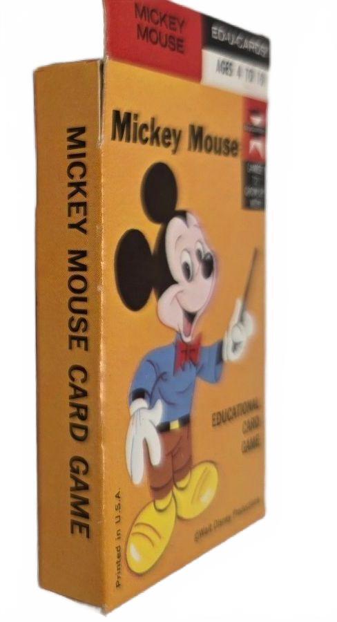 1970s Mickey Mouse Educational Numbers Card Game Part of "Games To Grow With"