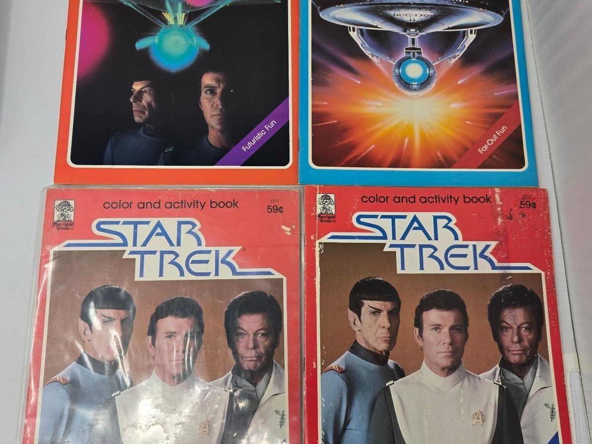 Lot of 4 Vintage 1979 Star Trek Original Series Color & Activity Books